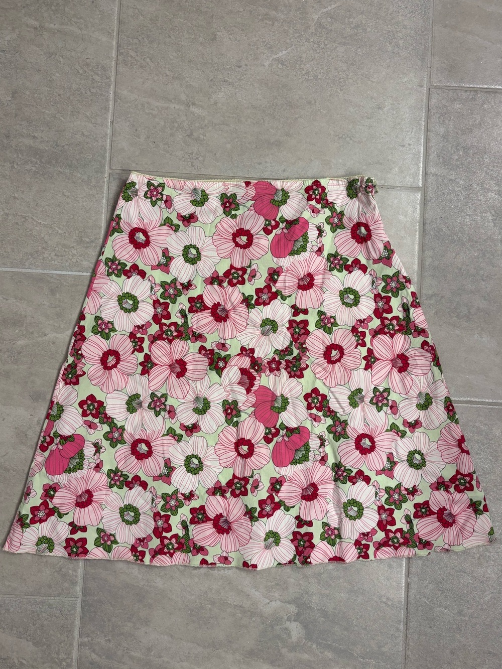 Y2K floral skirt